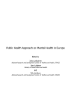 Public Health Approach on Mental Health in Europe