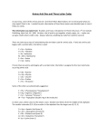 Amino Acid One and Three Letter Codes - MBios 303