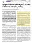 Genomics-fueled approaches to current challenges in marine ecology