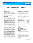 Microcrystalline Calcium - Goldsboro Physical Therapy