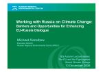 Working with Russia on Climate Change: