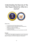 History of Presidential Use of War Powers Resolution