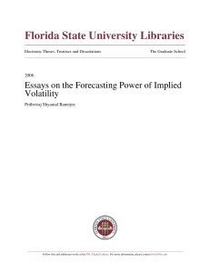 Essays on the Forecasting Power of Implied Volatility