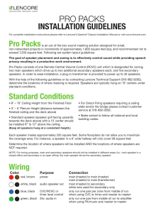 pro packs installation guidelines