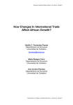 How Changes In International Trade Affect African Growth?