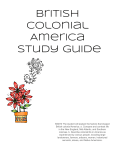 British Colonial America Study Guide