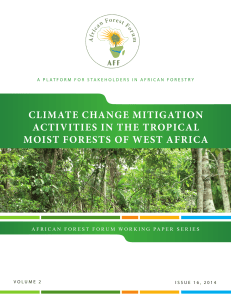 climate change mitigation activities in the tropical moist forests