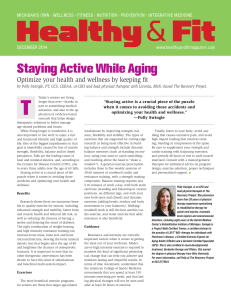 Staying Active While Aging