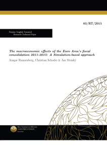 03/RT/2015 The macroeconomic effects of the Euro Area`s fiscal