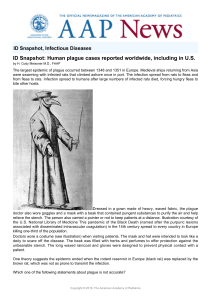 ID Snapshot: Human plague cases reported worldwide, including in