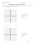 Solving Systems of Linear Equations by Graphing Worksheet