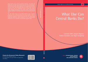 What Else Can Central Banks Do? - Economics