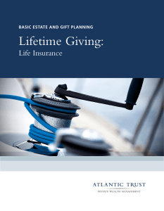 Lifetime Giving: Life Insurance