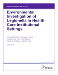 Environmental Investigation of Legionella in Health Care