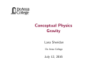 Conceptual Physics Gravity