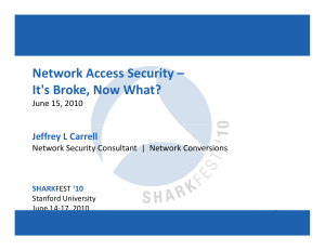 Network Access Security – It`s Broke, Now What?