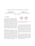 A Characterization of Consistent Digital Line Segments