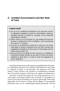 2. Limited Government and the Rule of Law