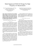 Mode Suppressed TEM Cell Design For High Frequency IC