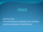 Learning Target List scientists who contributed to the cell theory List