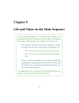 Chapter 9 Life and Times on the Main Sequence