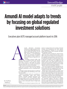 FoHF profile Amundi AI model adapts to trends by focusing on