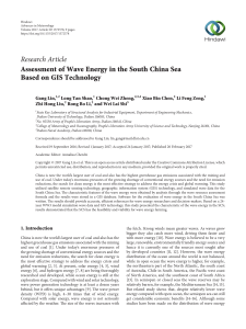 Assessment of Wave Energy in the South China Sea Based on GIS