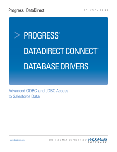 Advanced ODBC and JDBC Access to Salesforce and Cloud Data