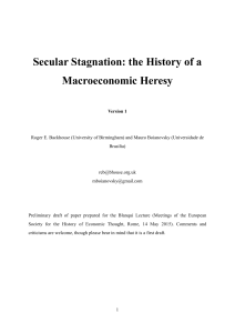 Secular Stagnation: the History of a Macroeconomic Heresy