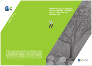 Analysing energy subsidies in the countries of eastern