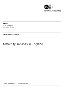 Maternity services in England