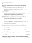 Test 3 Logarithmic Properties and Equations REVIEW