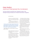 Peter Rodino: Alumnus Championed the Constitution