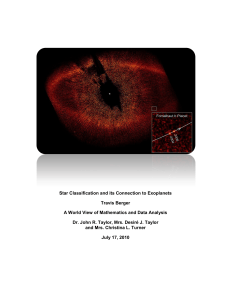 Star Classification and its Connection to Exoplanets.