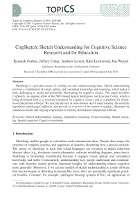 CogSketch: Sketch Understanding for Cognitive Science Research