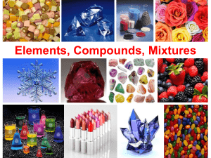 Elements, Compounds, Mixtures