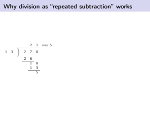 Why division as “repeated subtraction” works