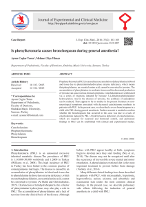 Journal of Experimental and Clinical Medicine Is phenylketonuria