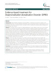 Evidence-based treatment for Depersonalisation