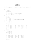 M 340L – CS Homework Set 1 Solve each system in Problems 1–6