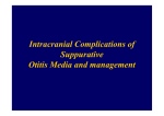 Intracranial Complications of Suppurative Otitis Media