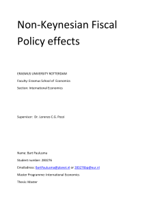 Non-Keynesian Fiscal Policy effects