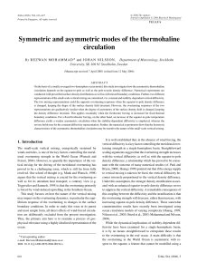 Symmetric and asymmetric modes of the thermohaline circulation