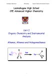 Lesmahagow High School CfE Advanced Higher Chemistry Unit 2