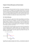 Chapter 29: Natural Monopoly and Discrimination