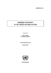 Business continuity in the United Nations system