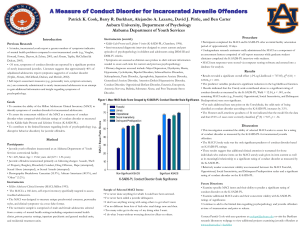 A Measure of Conduct Disorder for Incarcerated