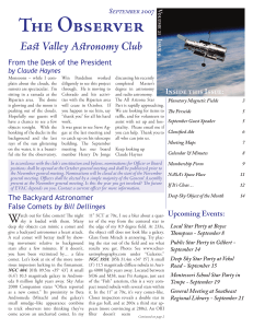 September 2007 - East Valley Astronomy Club