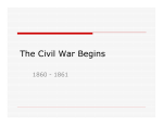 The Civil War Begins - Catawba County Schools