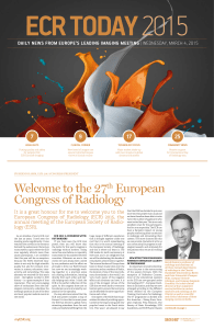 Welcome to the 27th European Congress of Radiology